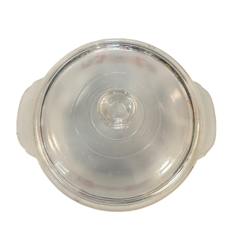 Vintage Fire King Primrose Casserole Dish with Glass Lid Backwards Stamp Mid Cen - Picture 4 of 11